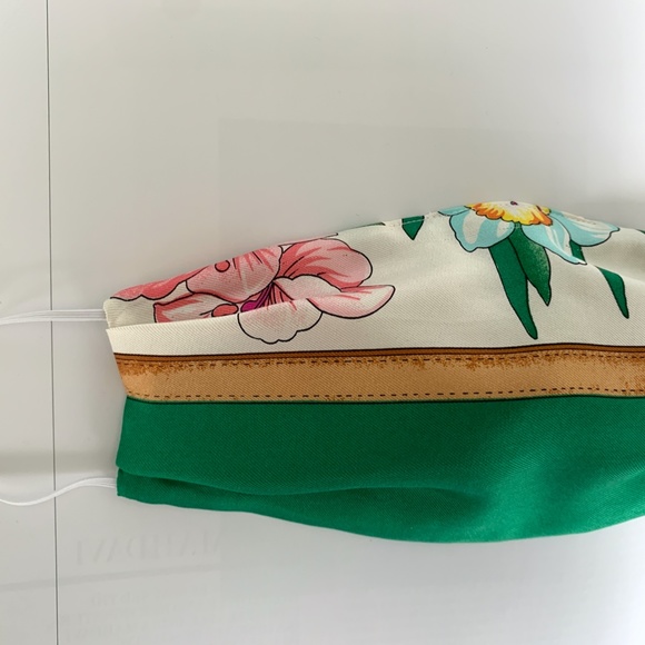 Silk Face Mask Non-Surgical Designer Vintage Scarf - Picture 5 of 6
